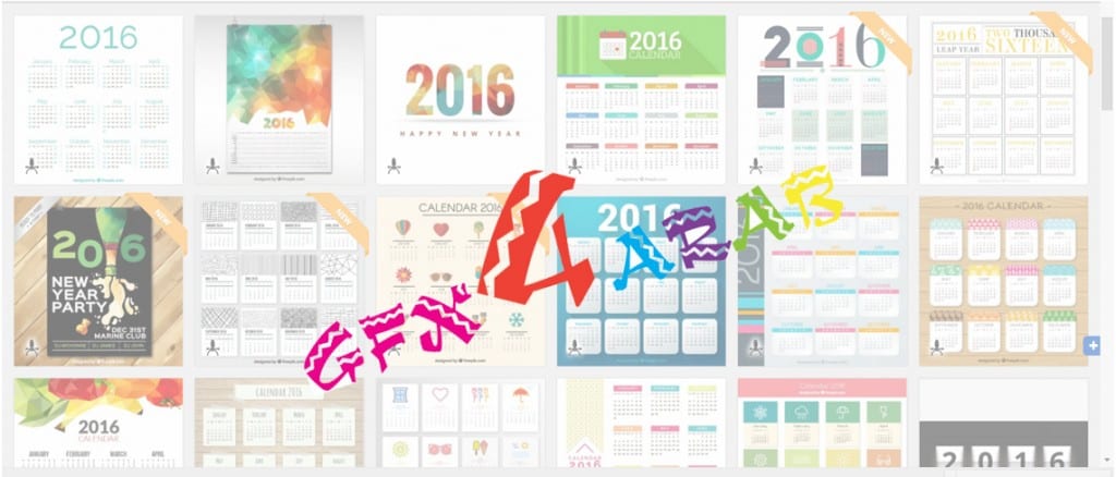 2016 calendars Vectors free