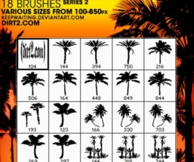palm tree brush photoshop