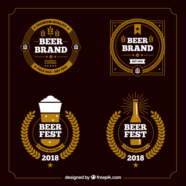 Download Beer bar logo template collection Free Vector - جرافيكس ...