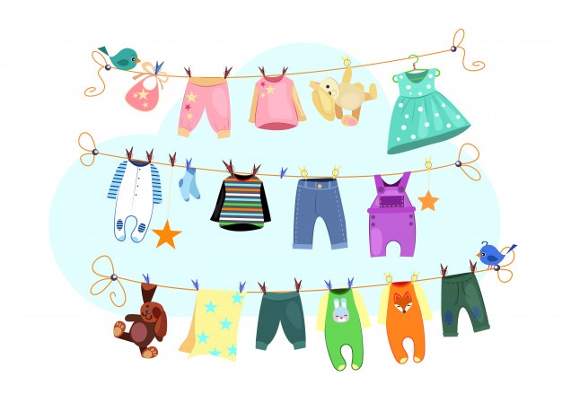 Download Baby clothes set Free Vector - GFX4Arab Free fonts,Vector ...