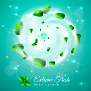 Extreme fresh swirl composition Free Vector