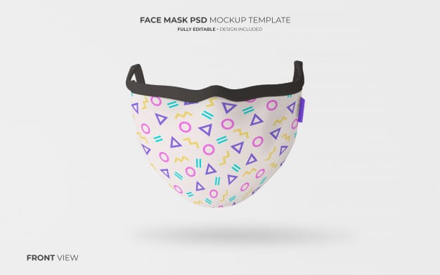 Download Fashion face mask mockup in front view Free Psd - GFX4Arab ...