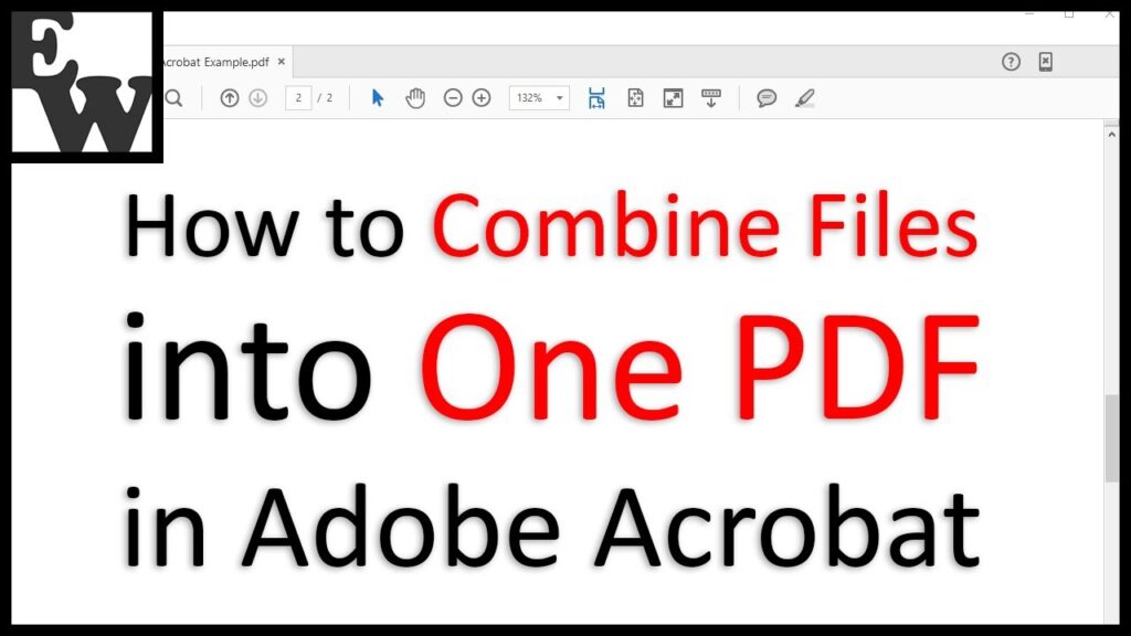 How To Combine Files Into One Pdf Adobe Acrobat Dc