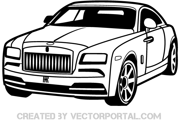 خلفيات فكتور سياره كليب RollsRoyce Car Clip Art Image GFX4Arab Free