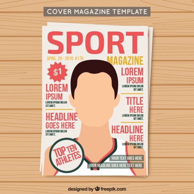 Download Cover sport magazine template Free Vector - جرافيكس العرب indian Vector free MOCKUP Free PSD ...