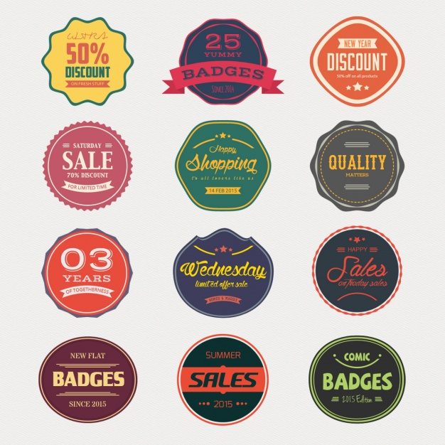 Sale badges collection Free Psd